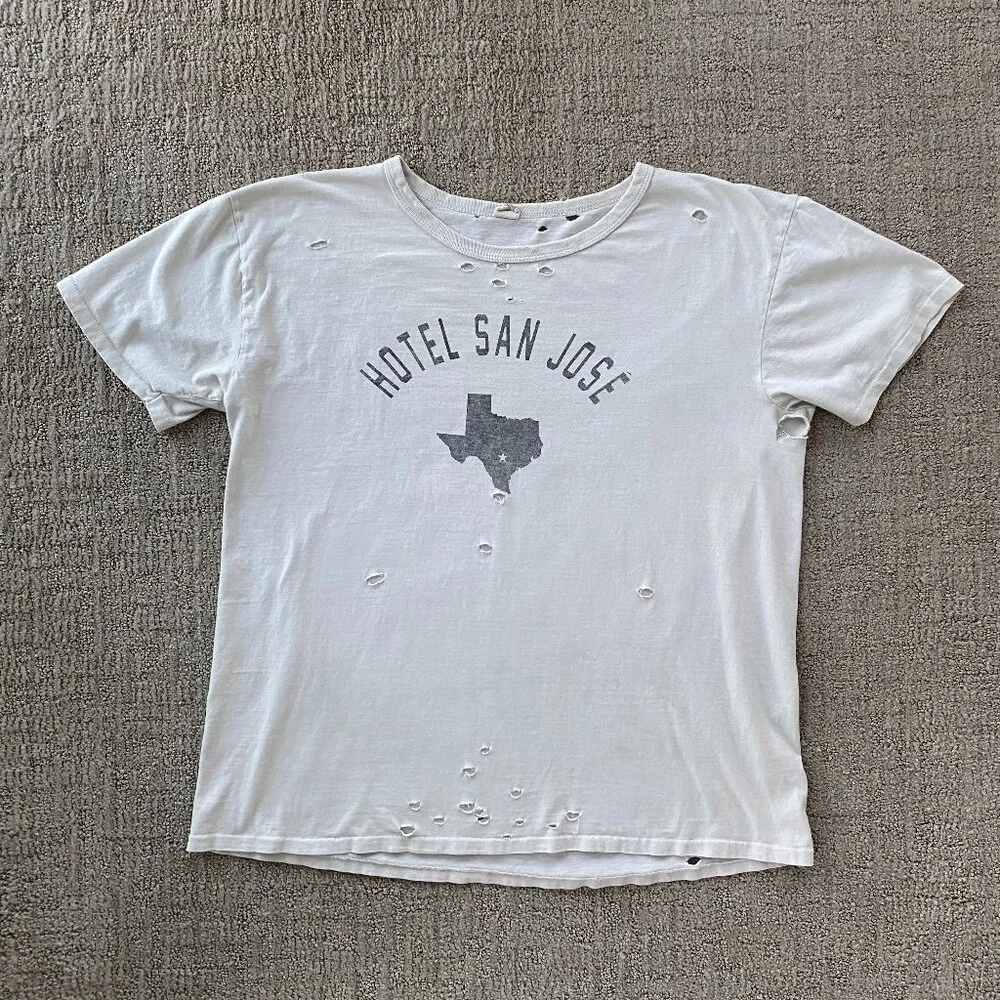 Gray Austin Texas Hotel San Jose T-Shirt sz XL Filth Mart - Picture 1 of 4